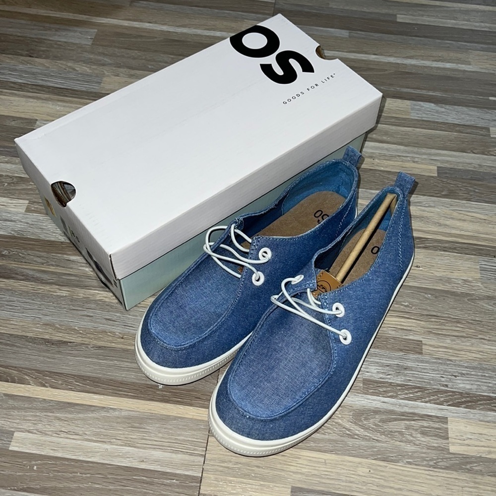 SO Edenn blue slip on sneakers